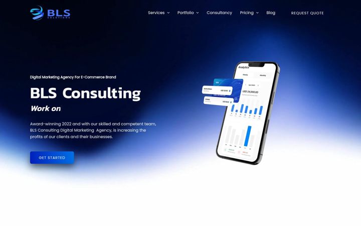 Screenshot ta' blsconsult.com