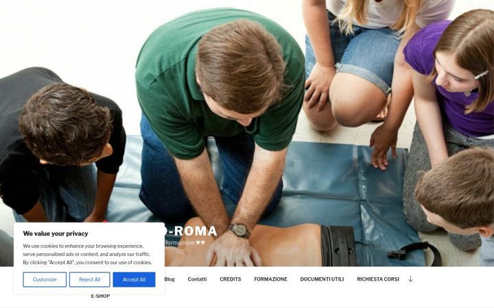 Screenshot of blsd-roma.it