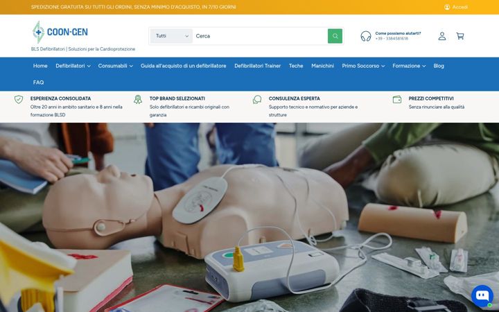 Screenshot of blsdefibrillatori.it