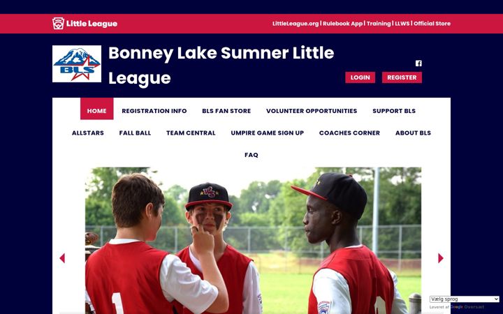 Screenshot of blslittleleague.org