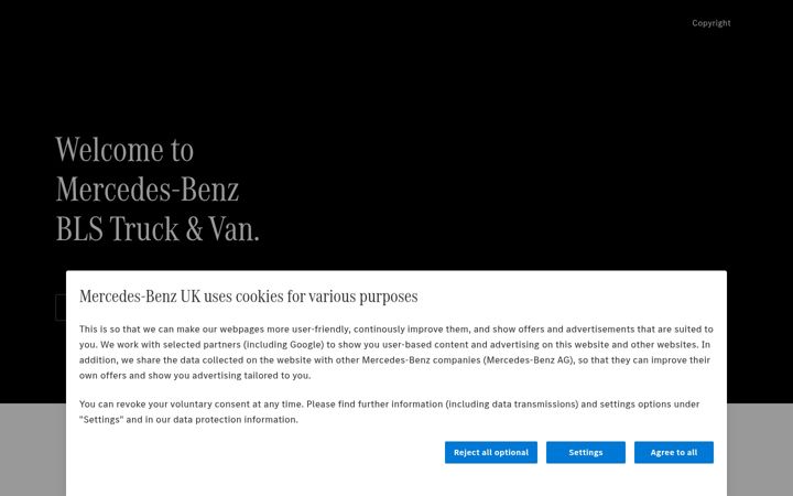 Screenshot of blstruckandvanmercedes-benz.co.uk