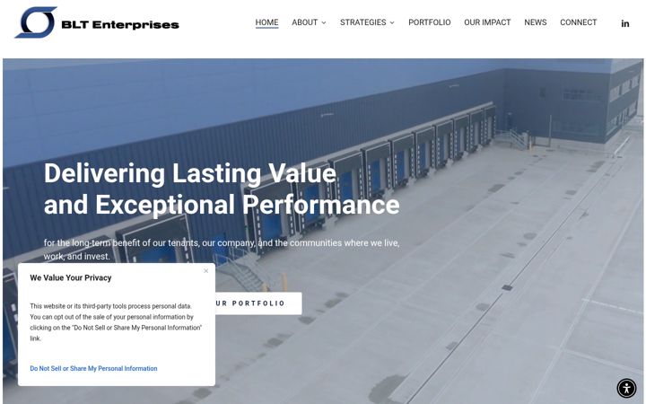 Screenshot of blt-enterprises.com
