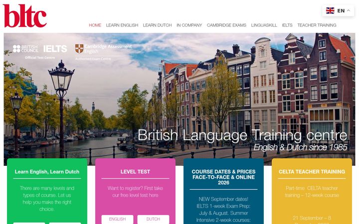 Screenshot stránky bltc.nl