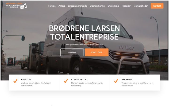 Screenshot of bltentreprise.dk
