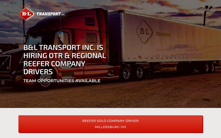 Screenshot of bltransportjobs.com