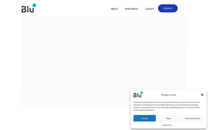 Screenshot of blu-creative.asia