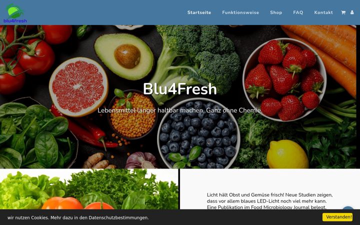 Screenshot of blu4fresh.com