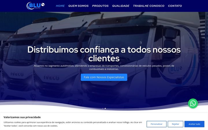 Ekrano kopija bluar32.com.br