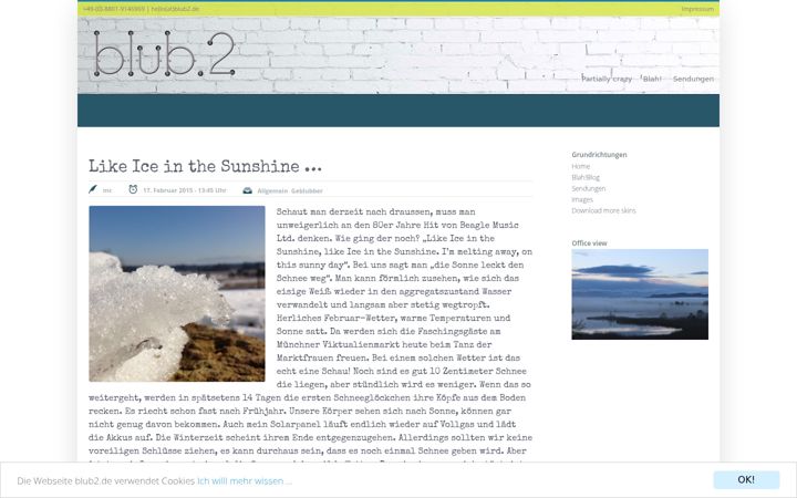 Screenshot of blub2.de