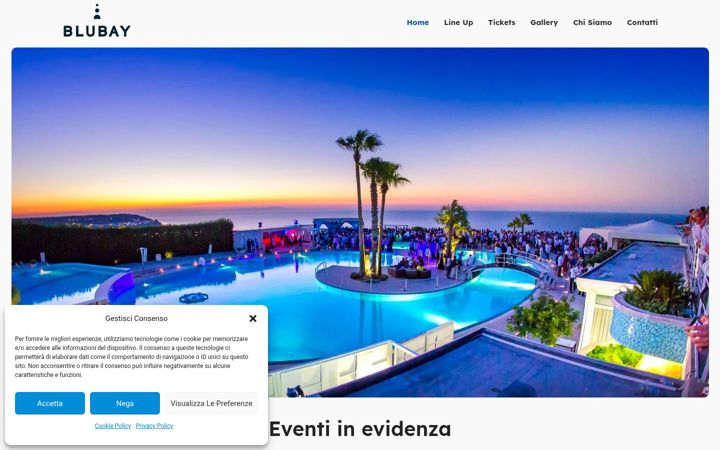 Posnetek zaslona blubaydiscoteca.it