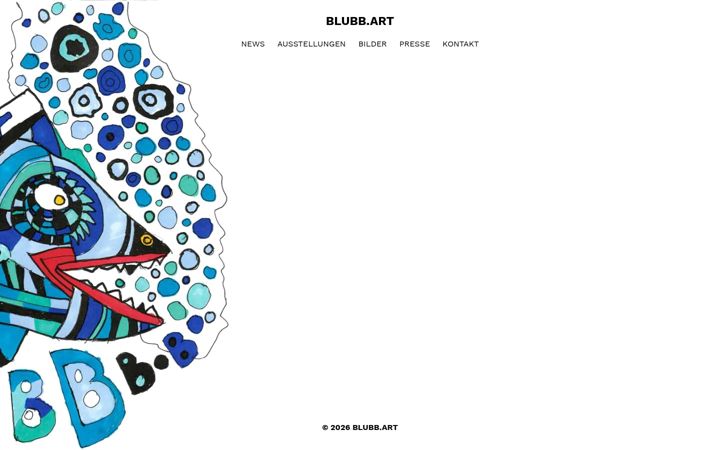 Screenshot of blubb.art