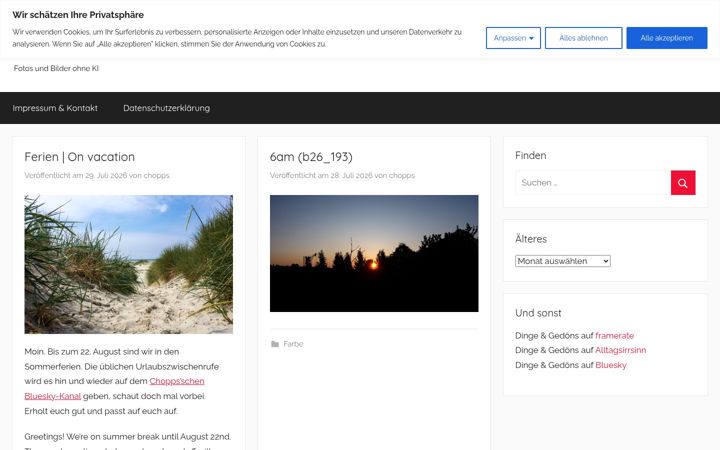 Screenshot of blubberfisch.org