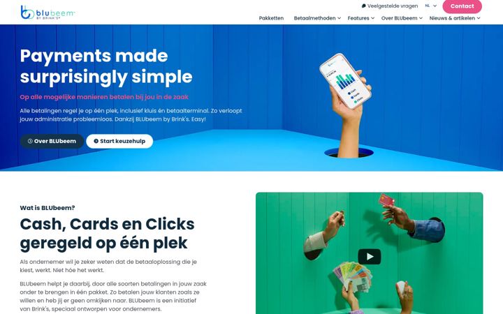 Snímek obrazovky blubeempayments.be