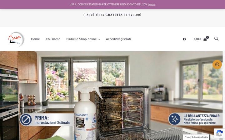 Posnetek zaslona blubelle-shop.com