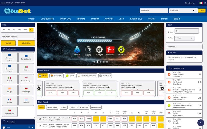 Screenshot of blubet.bet