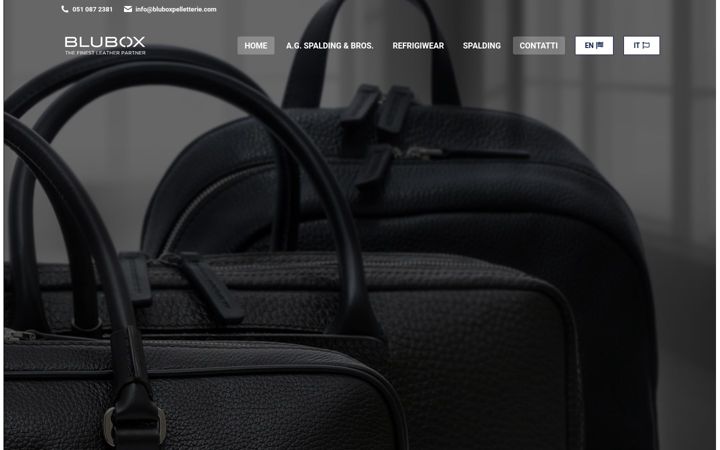Screenshot of bluboxpelletterie.com