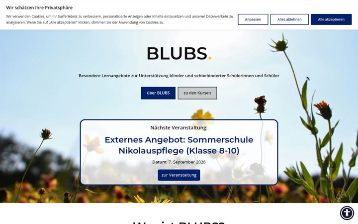 Screenshot of blubskurse.de