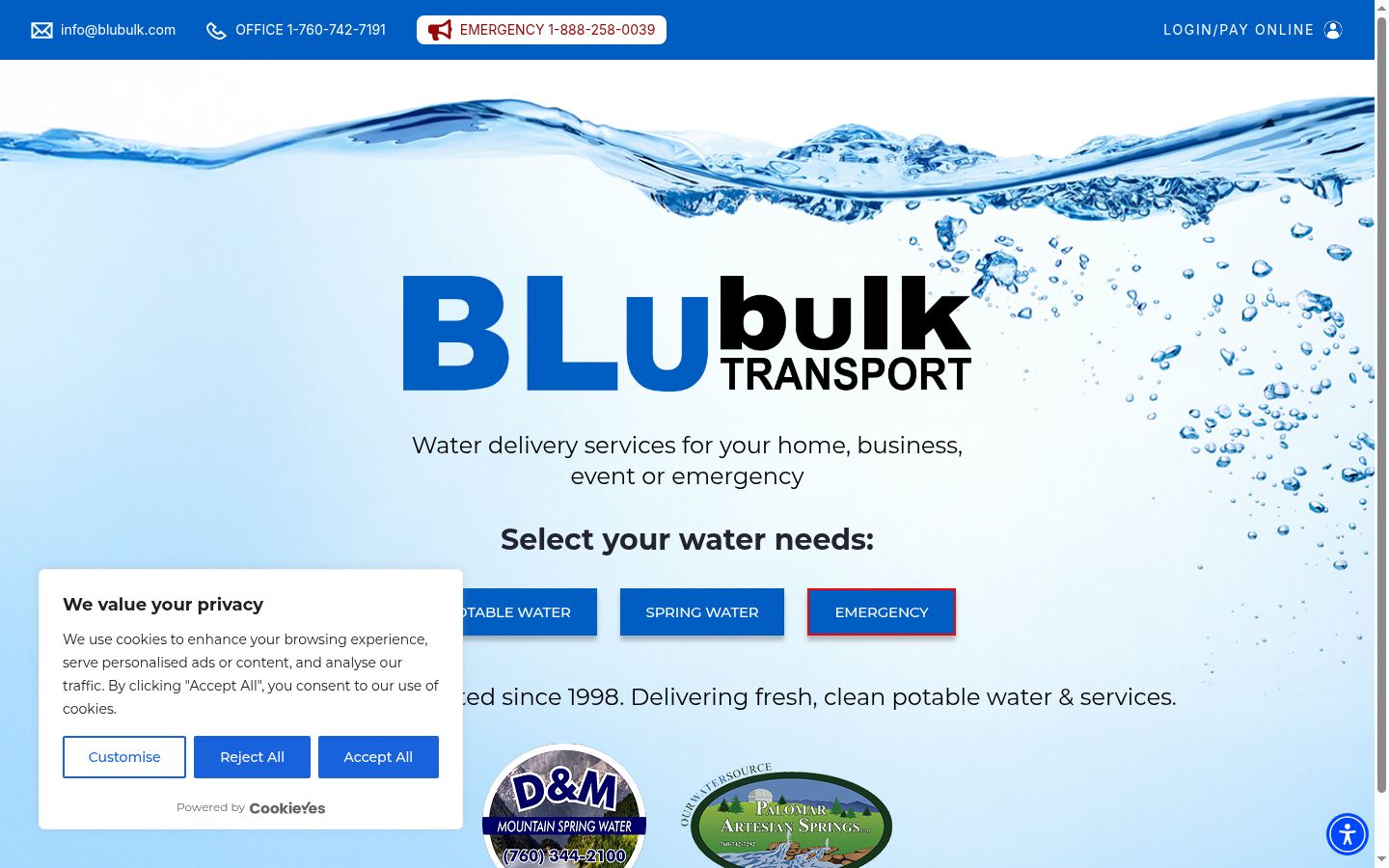 Screenshot tal-banner tal-kunsens muri qabel kwalunkwe interazzjoni
