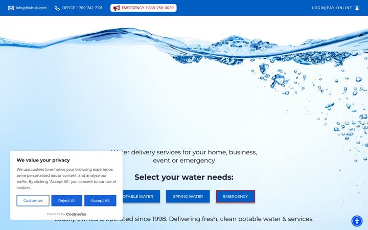 Screenshot of blubulk.com