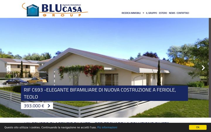 Screenshot of blucasagroup.it
