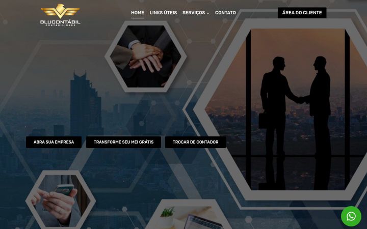 Screenshot of blucontabil.com.br