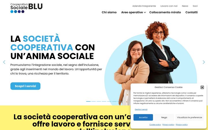 Screenshot of blucoop.it