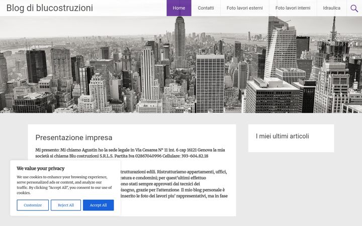 Screenshot of blucostruzioni.altervista.org