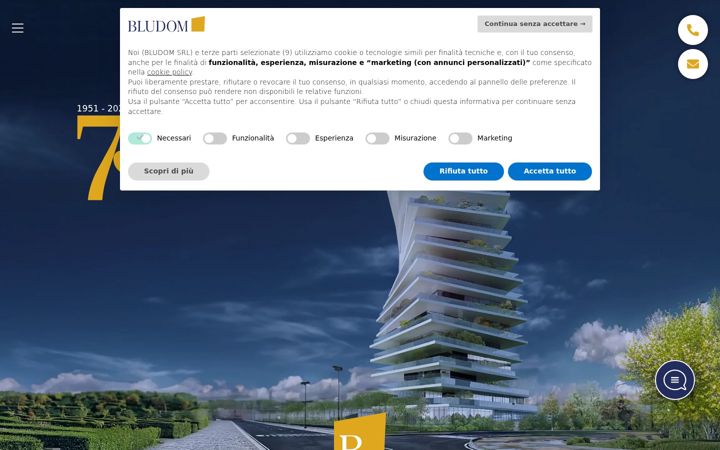 Skærmbillede af bludom.com