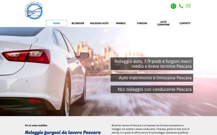 Screenshot stránky bludriver.eu