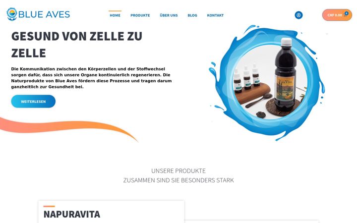 Screenshot of blue-aves.ch