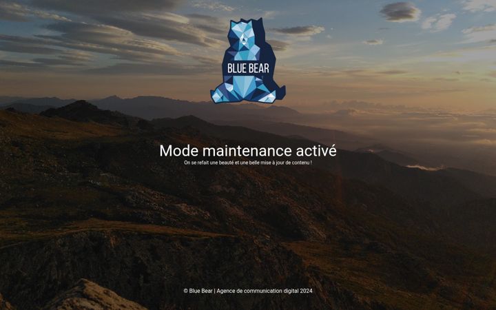 Screenshot of blue-bear.fr