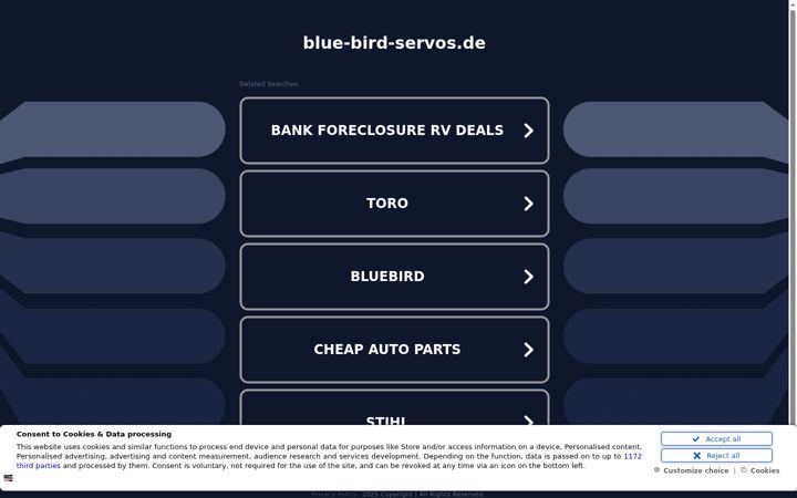 Screenshot του blue-bird-servos.de