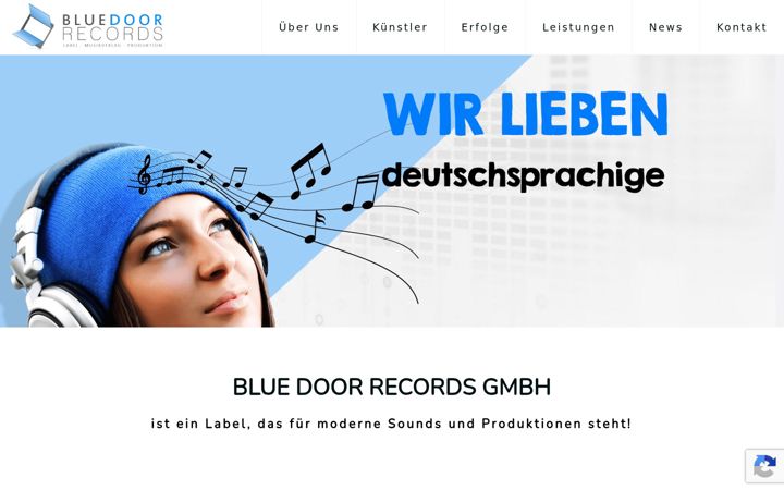 Ekrānuzņēmums no blue-door-records.de