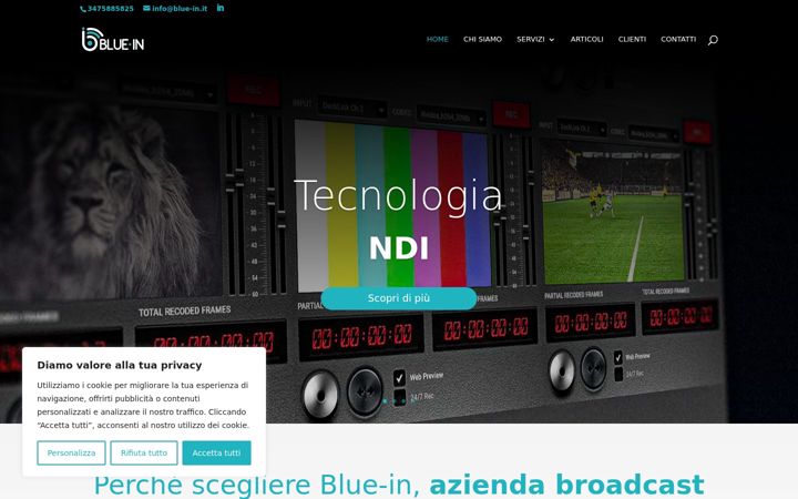 Screenshot of blue-in.it