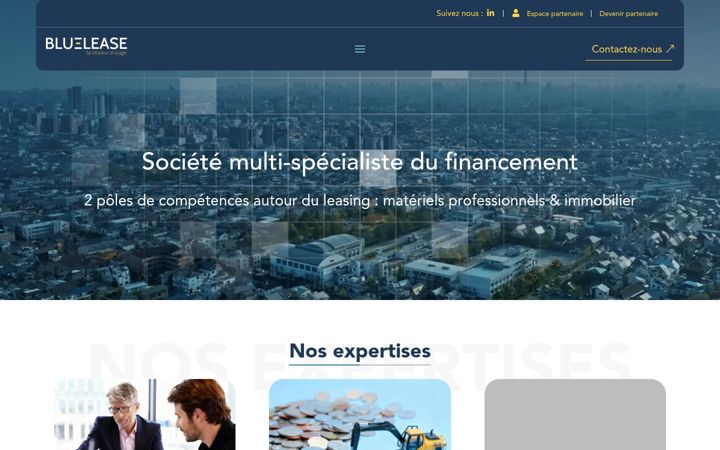 Screenshot von blue-lease.fr