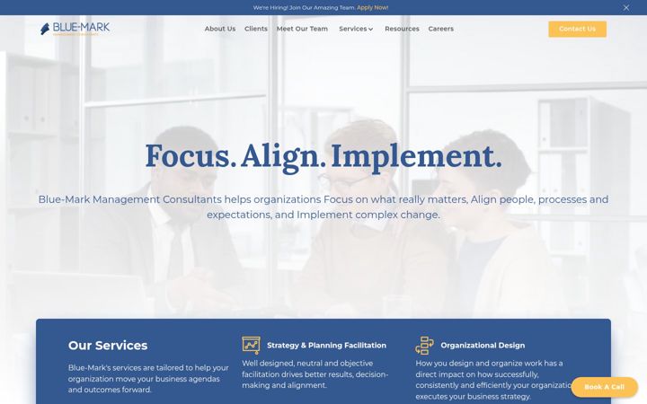 Screenshot of blue-mark.ca