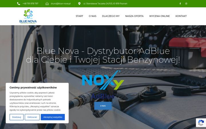 Screenshot of blue-nova.pl