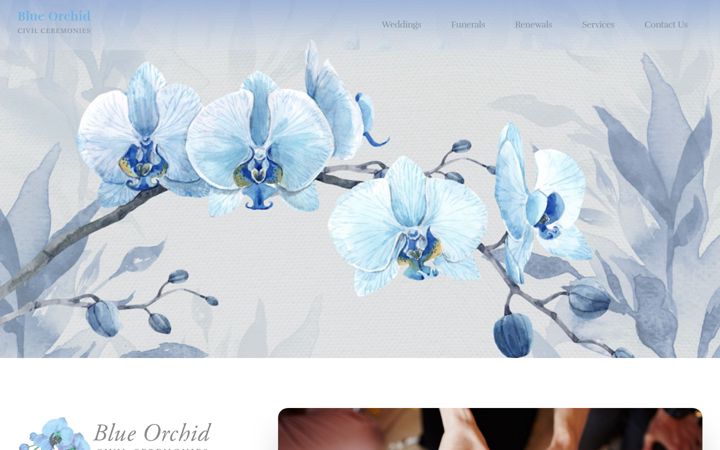 Screenshot of blue-orchid.uk