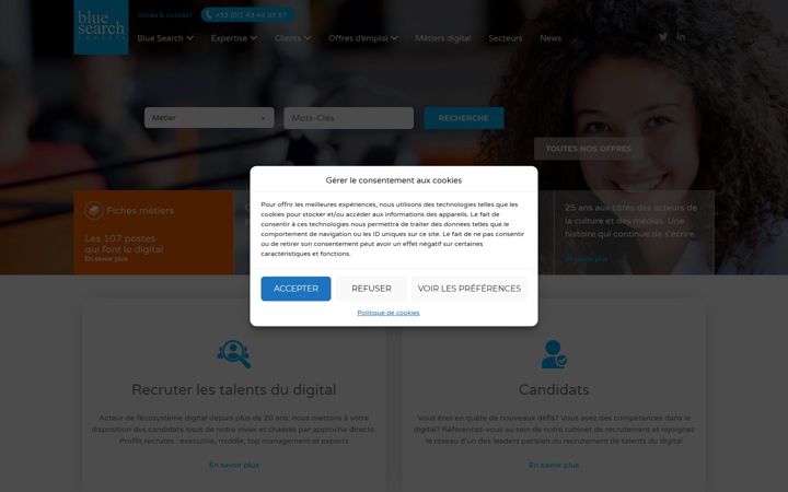 Ekrānuzņēmums no blue-search.com
