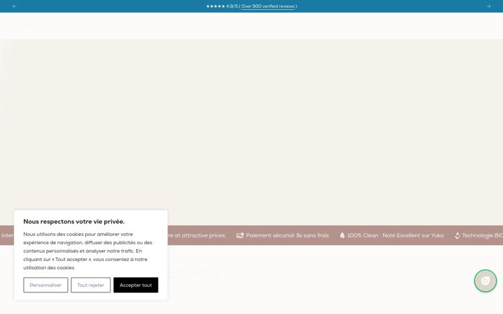 Screenshot of blue-skincare.com