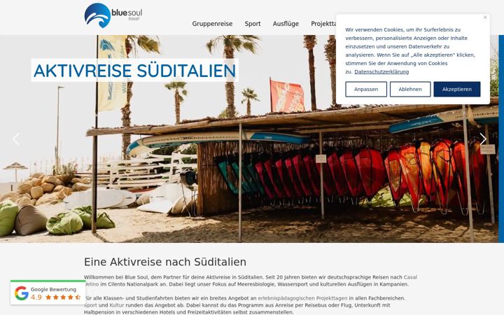Posnetek zaslona blue-soul.de
