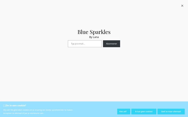 Posnetek zaslona blue-sparkles.com