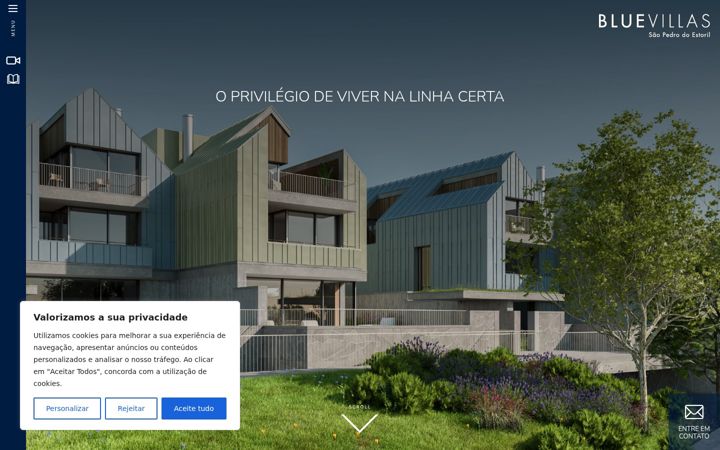 Screenshot of blue-villas.pt
