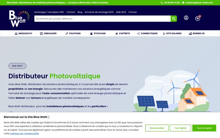 Skärmbild av blue-watt.com