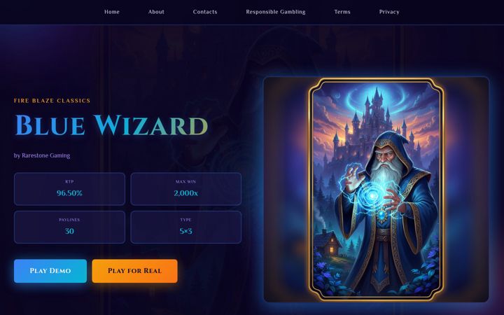 Screenshot von blue-wizzard.uk