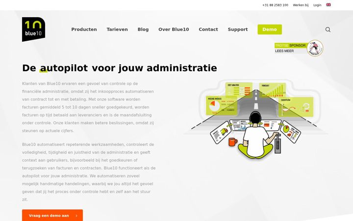 Screenshot of blue10.com