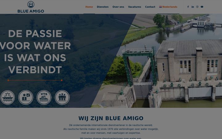 Екранна снимка на blueamigo.com