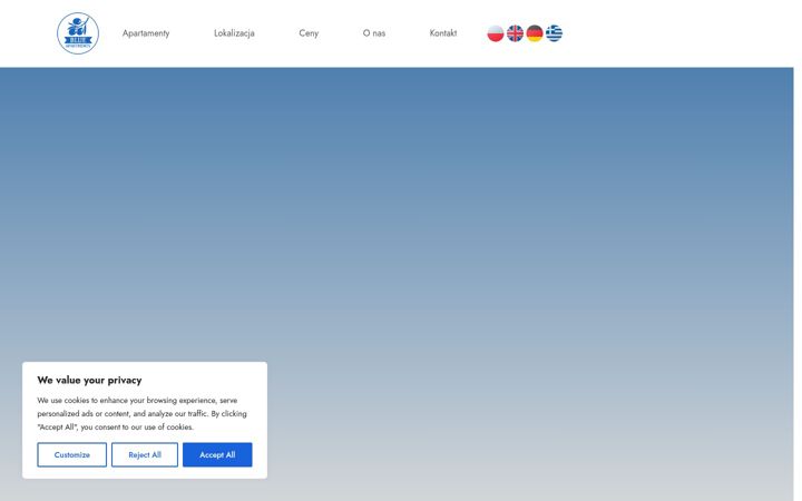 Screenshot of blueapartments.gr