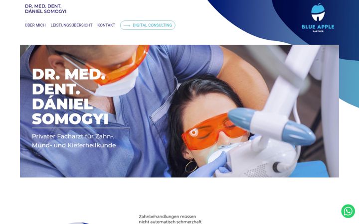 Screenshot of blueappledentist2.eu