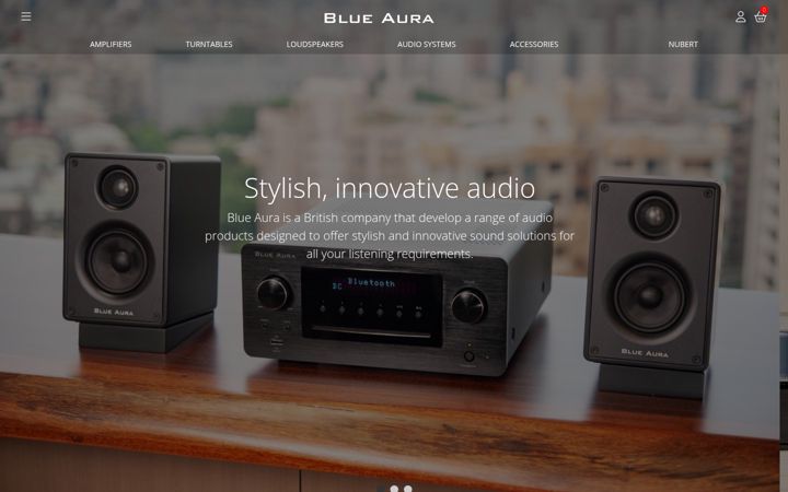 Screenshot of blueaura.co.uk